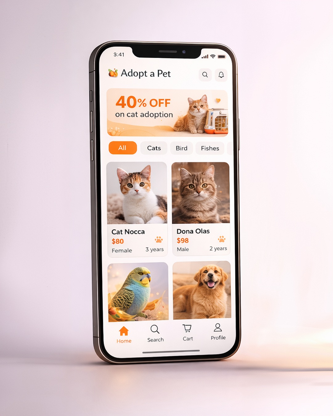 Modern Pet Adoption Mobile App Design 🐾 Image 0