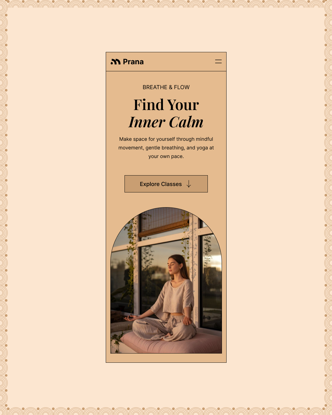 Prana - Yoga & Wellness Website Design Image 0