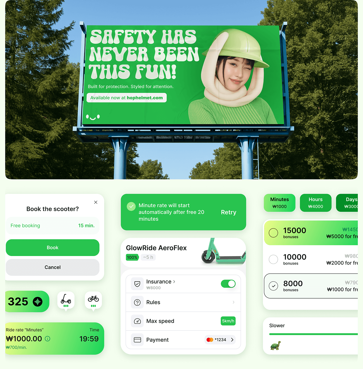 GlowRide: UX/UI & UI kit Image 2