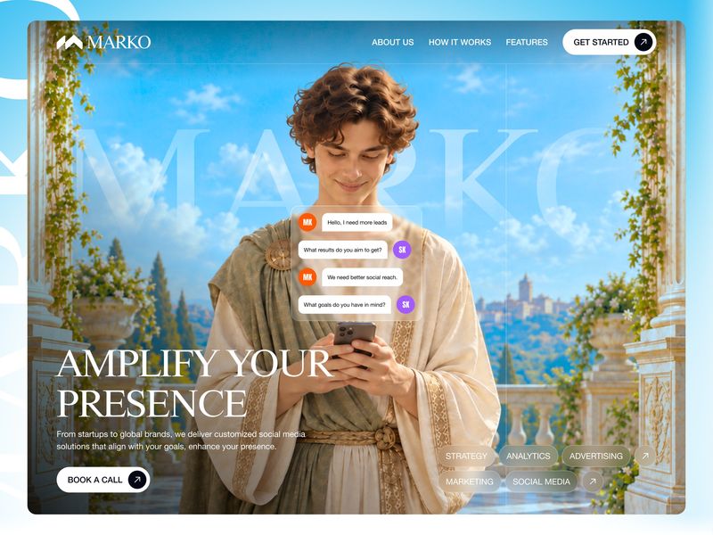 Marketing Agency Website UI Design