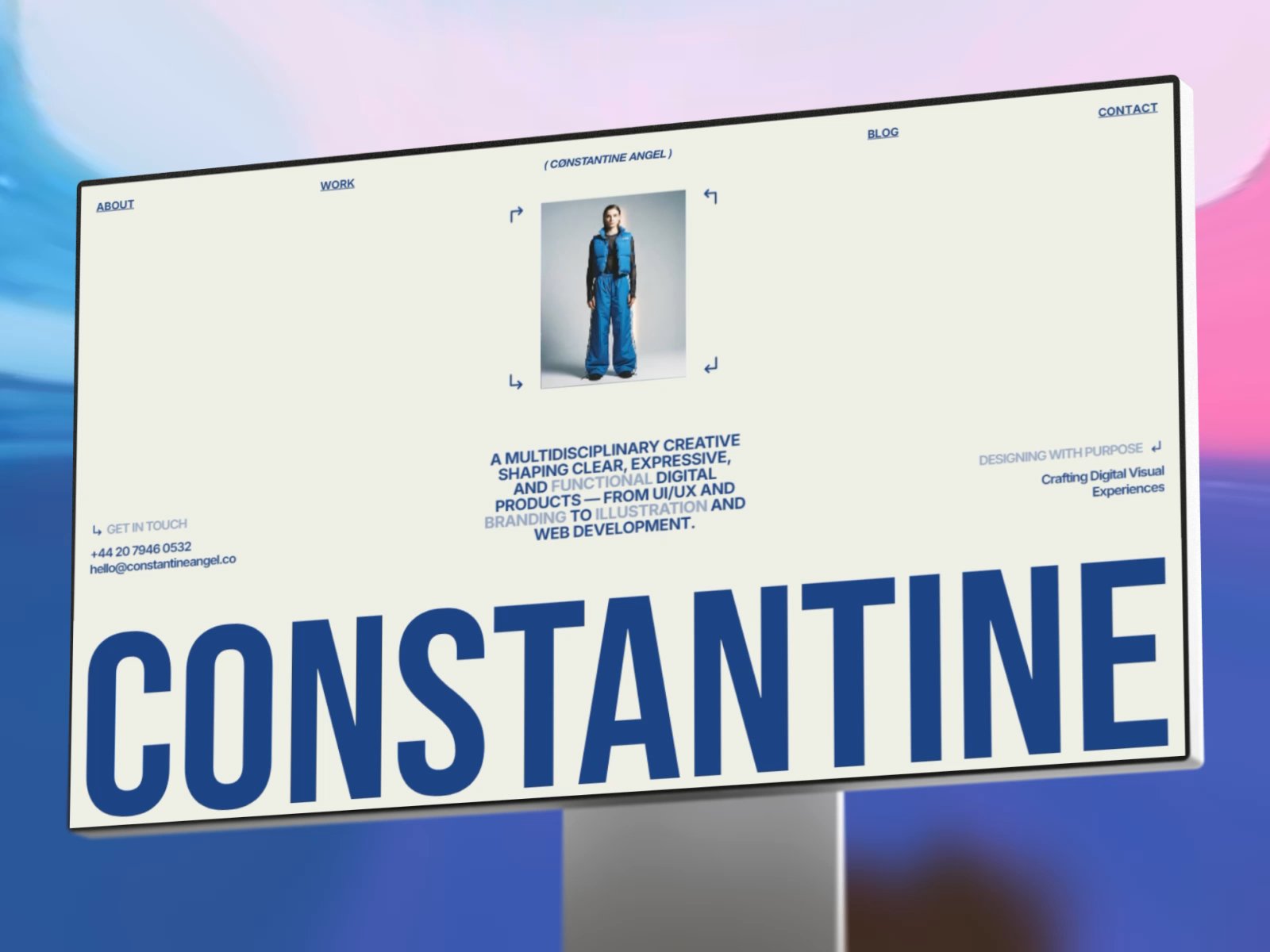 Constantine: Responsive Portfolio Website Template by Emon