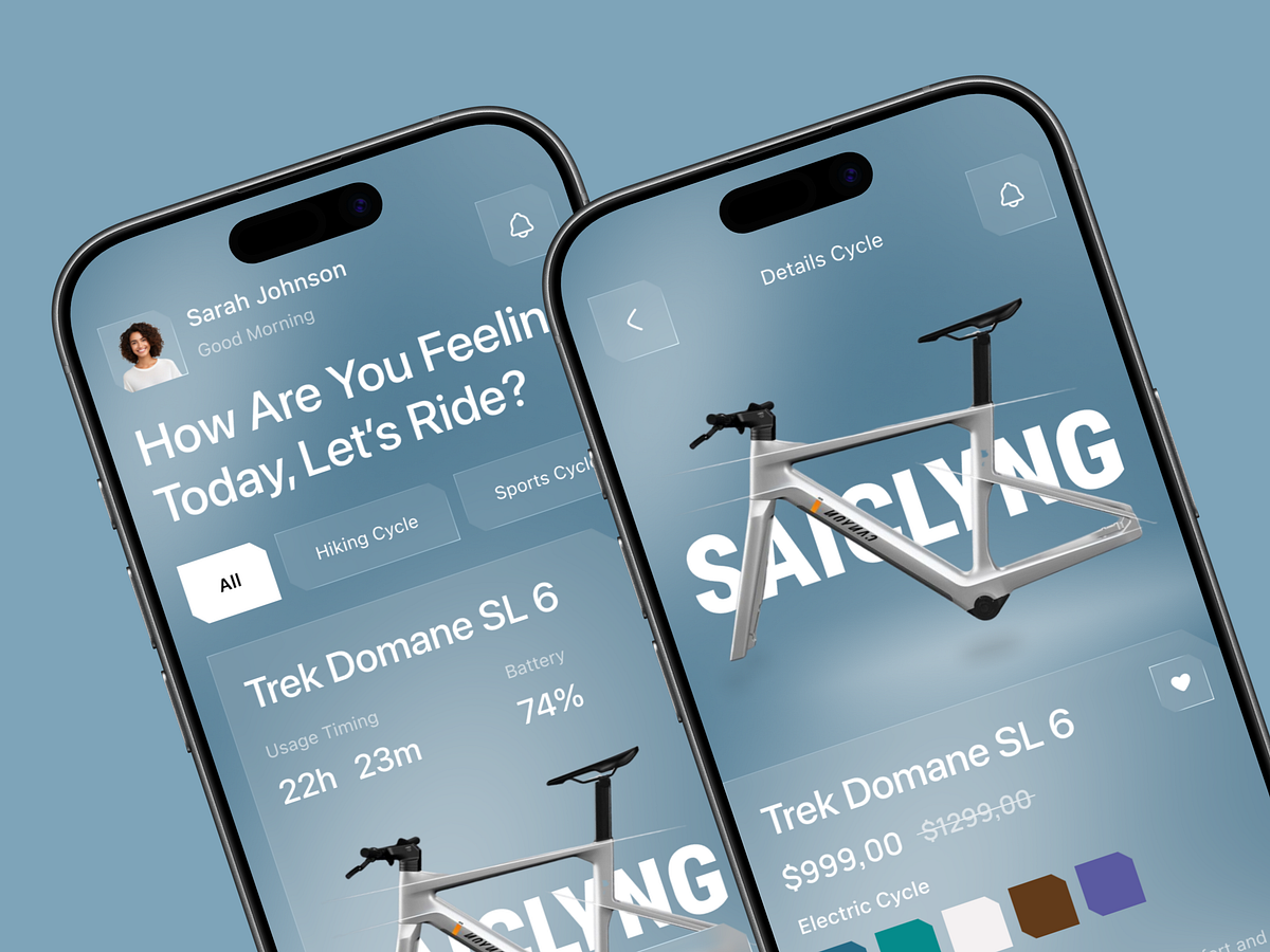 Smart Cycling Mobile App Image 1