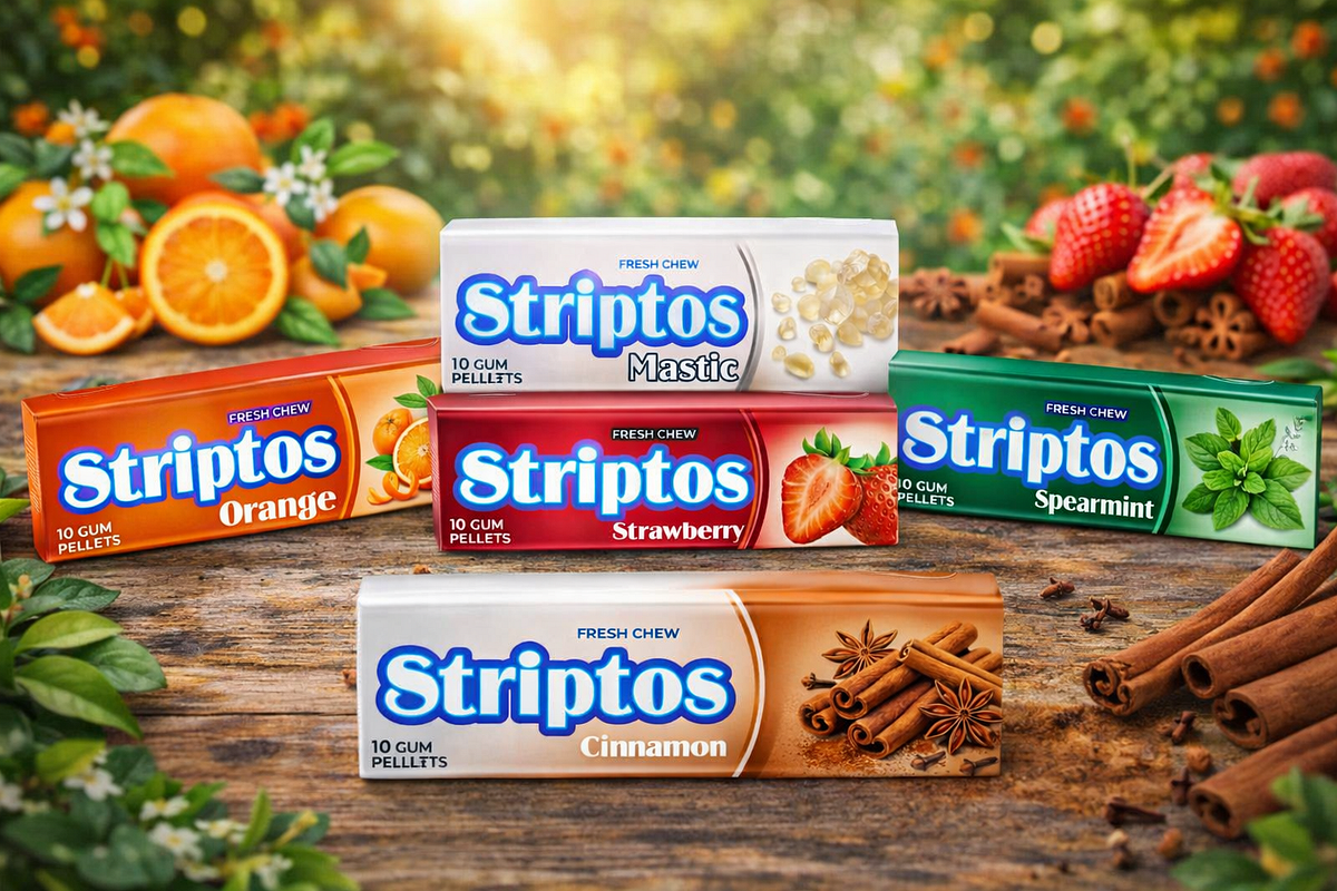 Striptos Gum — A Fresh Identity for Everyday Flavor