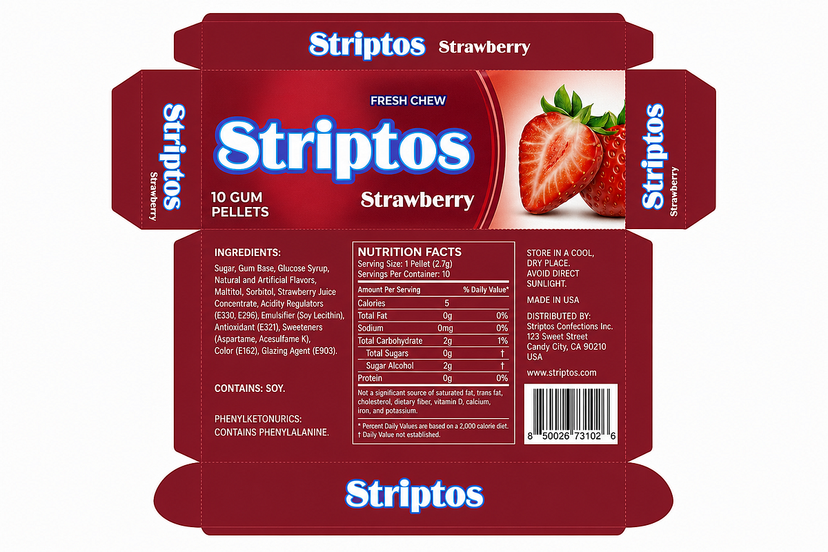 Striptos Gum — A Fresh Identity for Everyday Flavor Image 10