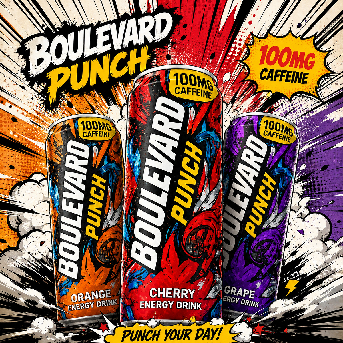 Boulevard Punch | Street Art Inspired Energy Drink Image 0