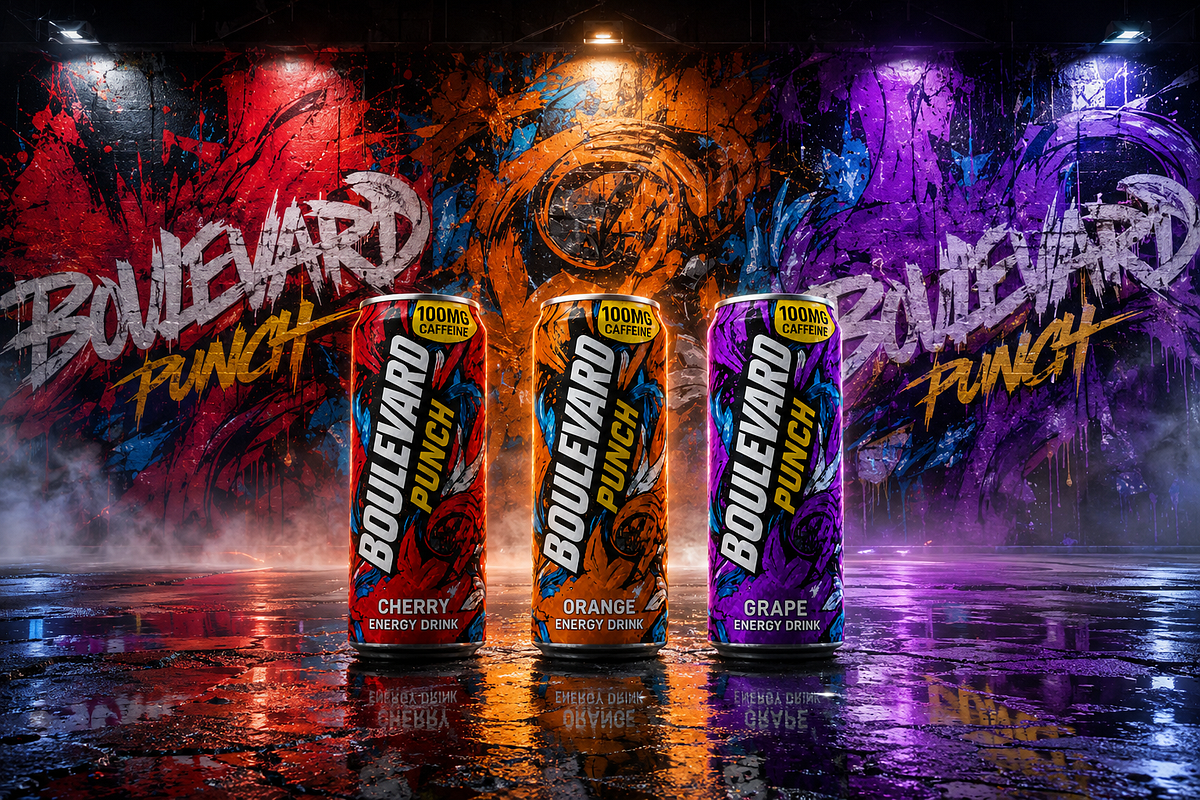 Boulevard Punch | Street Art Inspired Energy Drink Image 14