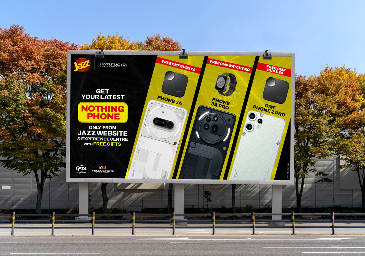 Jazz × Nothing (R) — Exclusive, Co-Branded OOH Campaign
