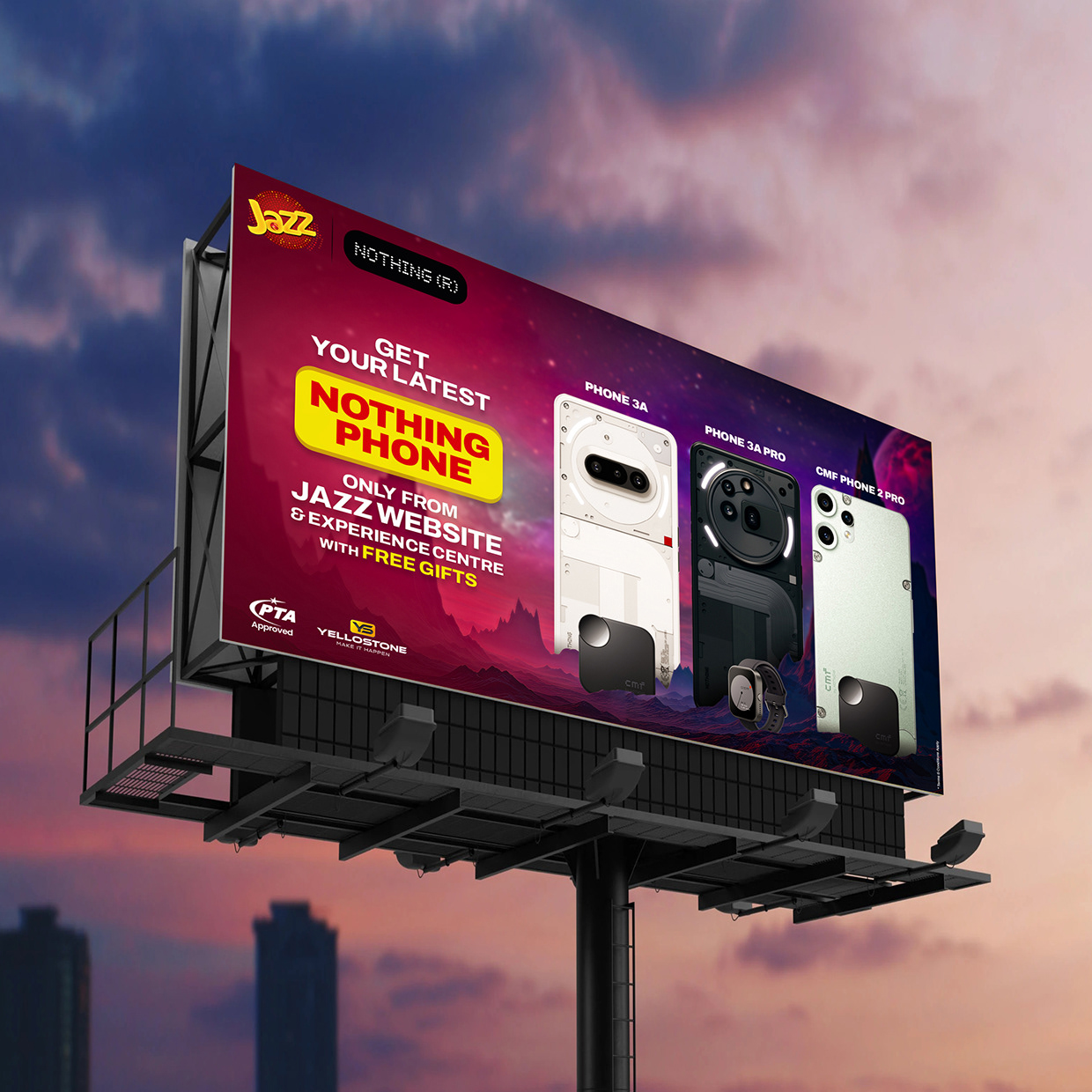 Jazz × Nothing (R) — Exclusive, Co-Branded OOH Campaign Image 1