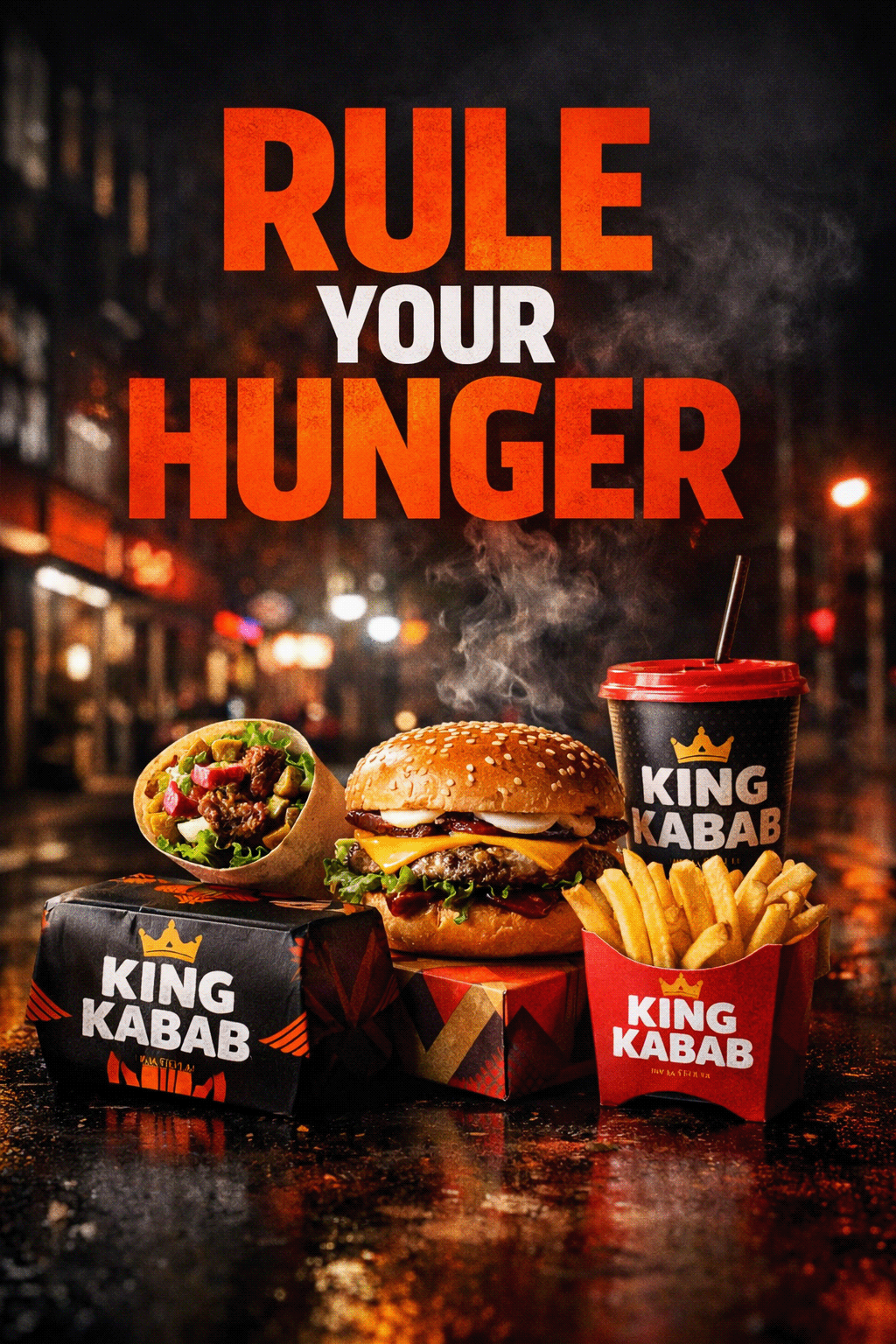 King Kabab — Modern Fast Food Branding for UK Market Image 0