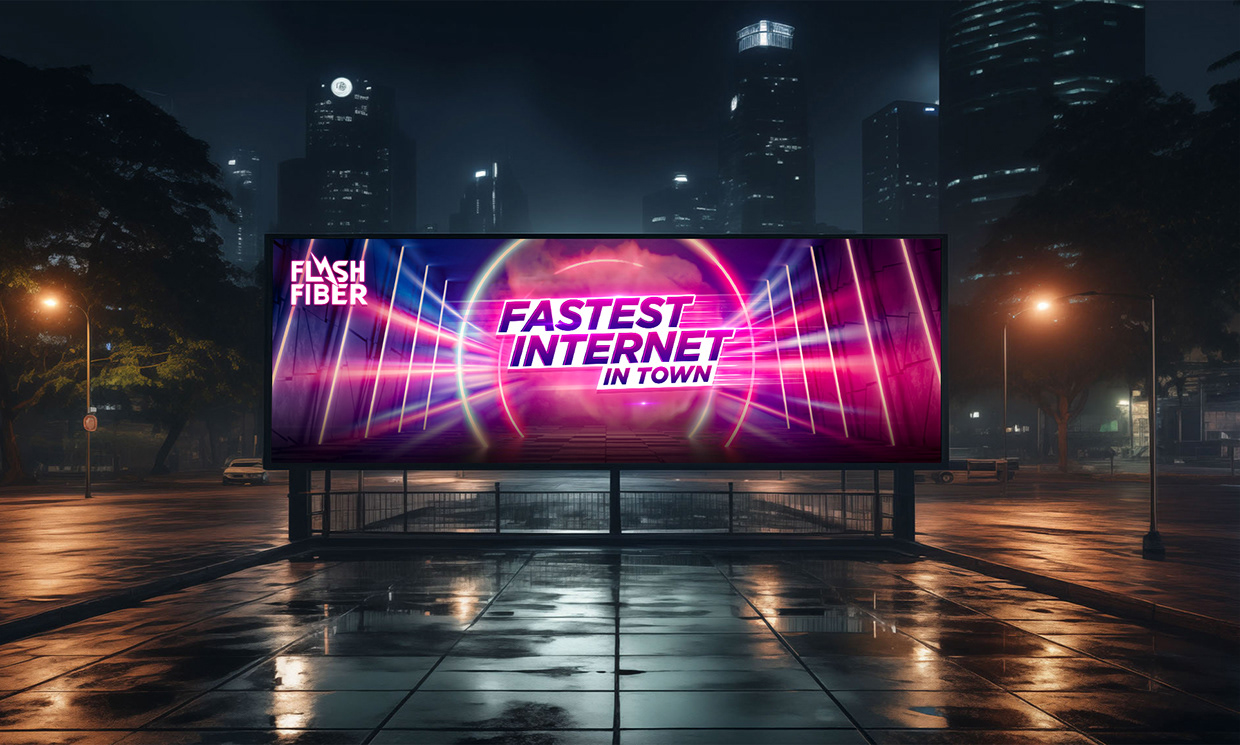 PTCL Flash Fiber — Fastest Internet OOH Launch Campaign Image 1