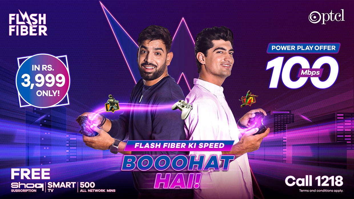 PTCL Flash Fiber | High-Speed Internet | OOH Campaigns Image 0