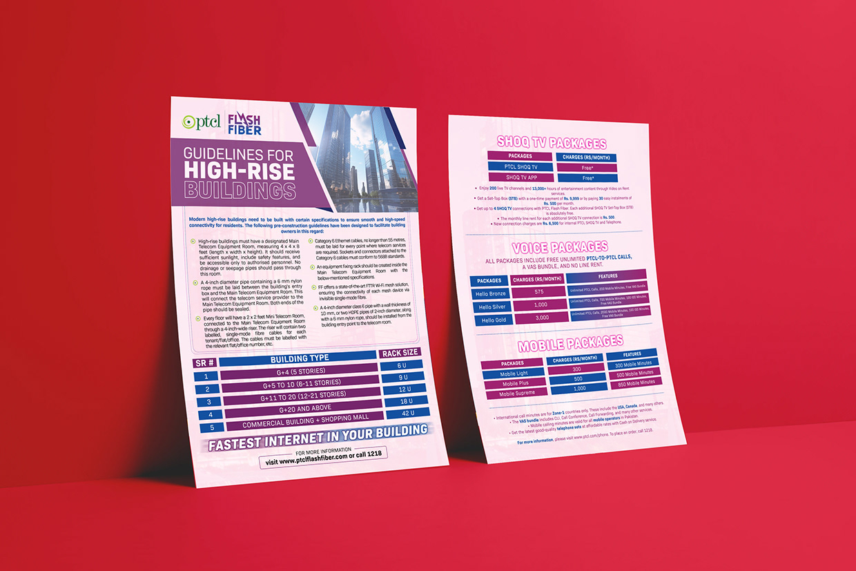 PTCL Flash Fiber | B2B Corporate Commercial Collateral Image 1