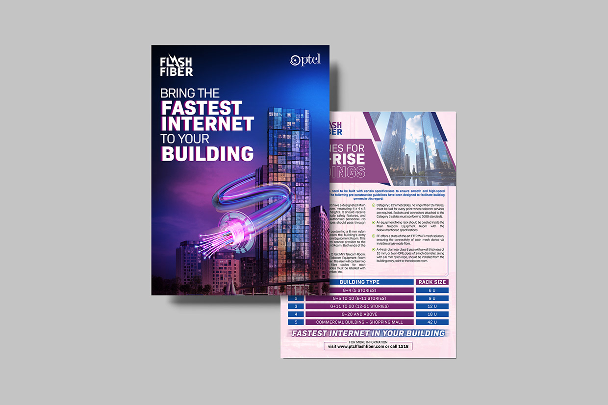 PTCL Flash Fiber | B2B Corporate Commercial Collateral Image 3