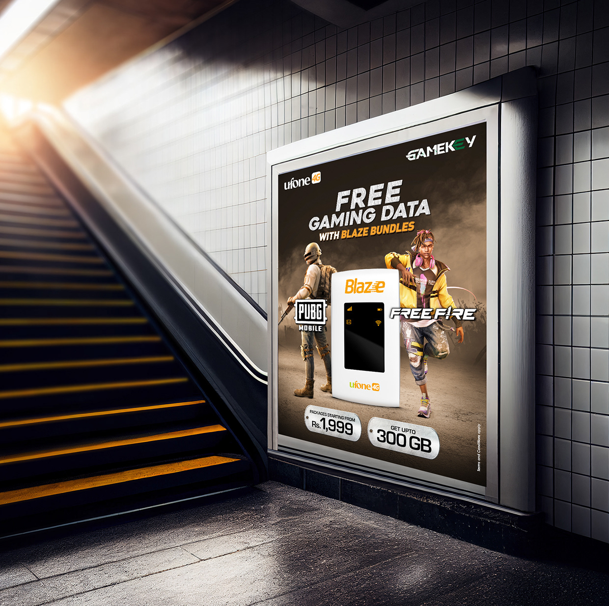 Ufone GameKey – Level Up Your Game Outdoor Campaign Image 9
