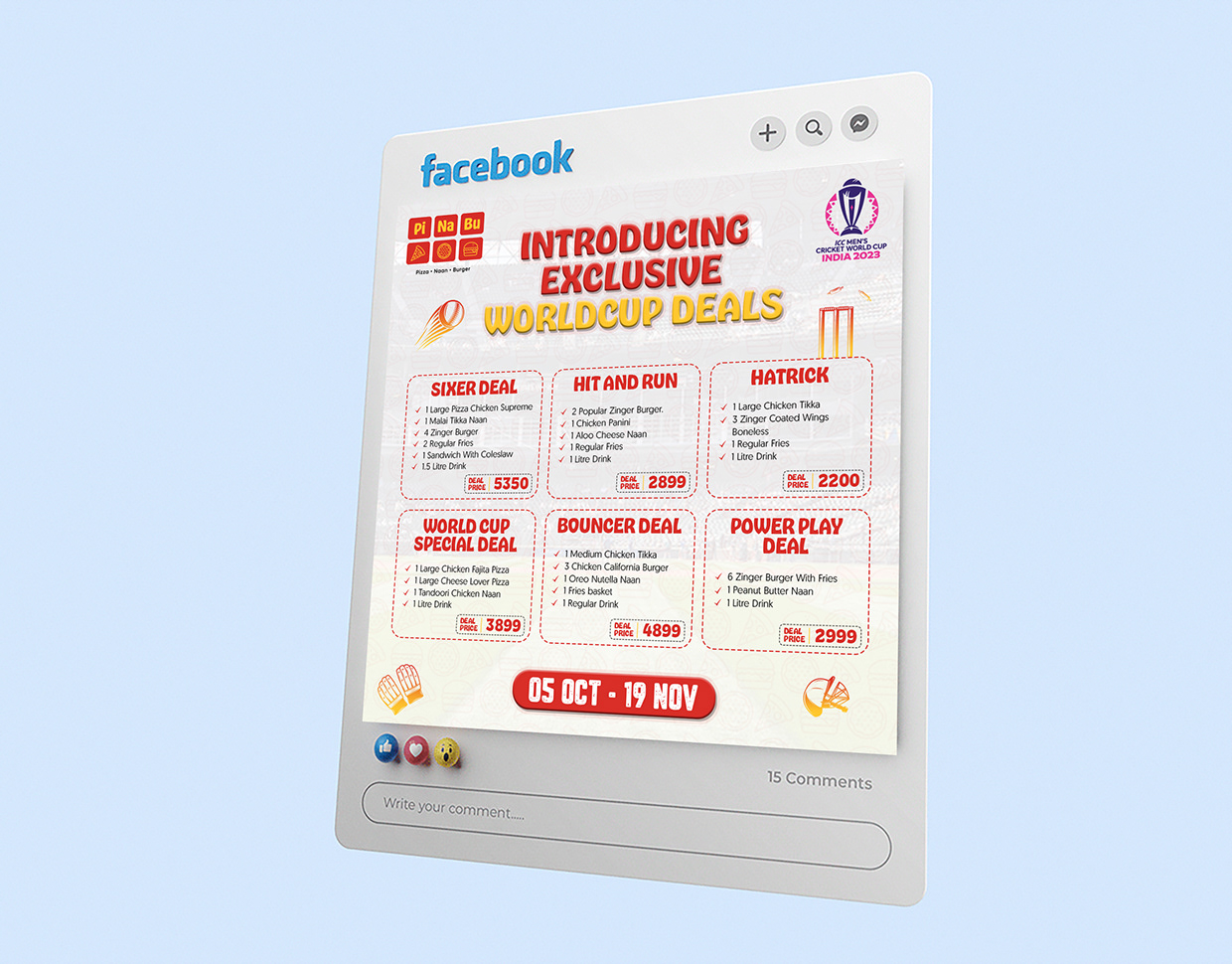 PiNaBu — World Cup Campaign | Comprehensive Menu & OOH Image 0
