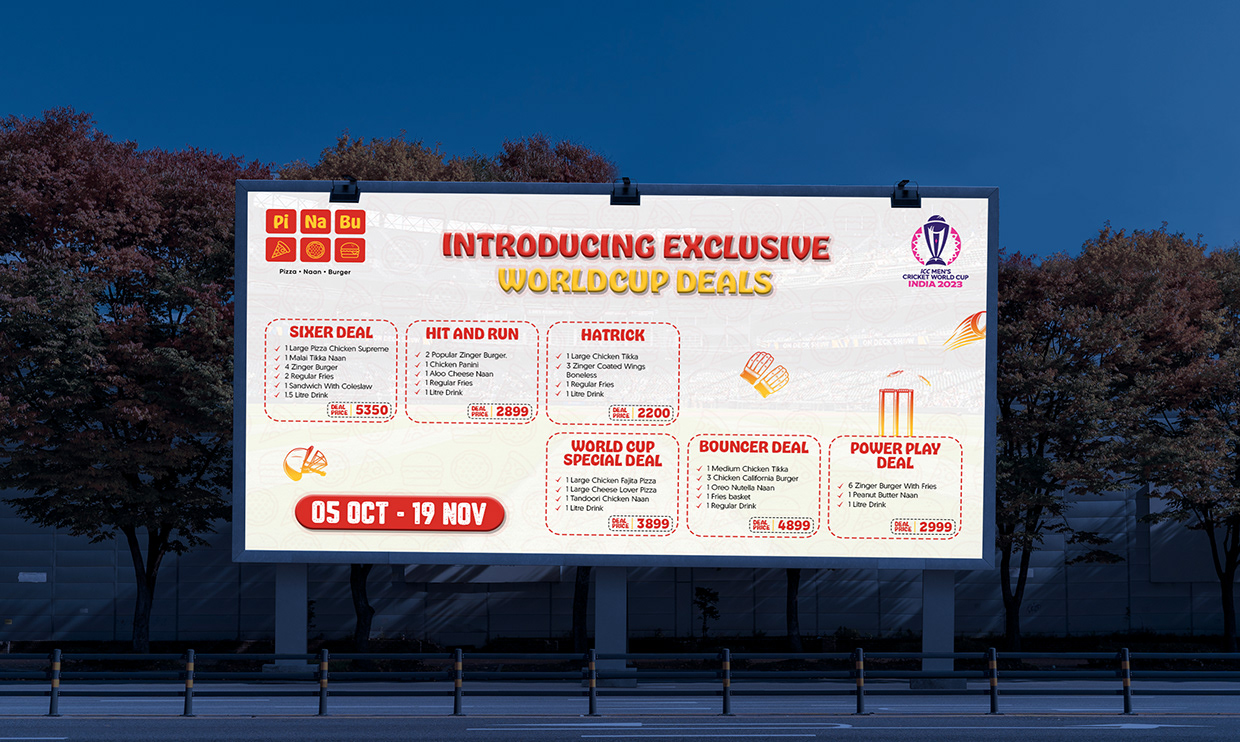 PiNaBu — World Cup Campaign | Comprehensive Menu & OOH Image 3