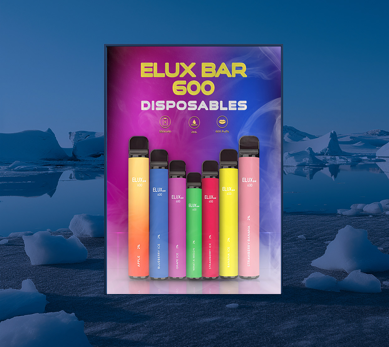 ELUX Bar 600 — Commercial Product Launch & OOH Campaign