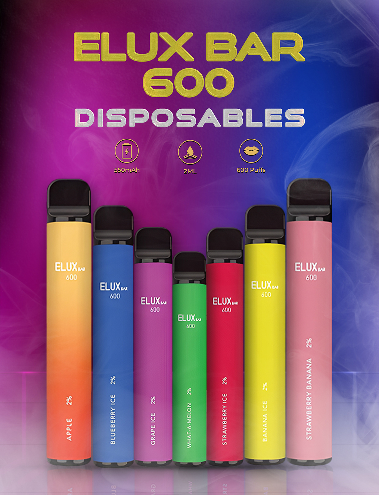 ELUX Bar 600 — Commercial Product Launch & OOH Campaign Image 0