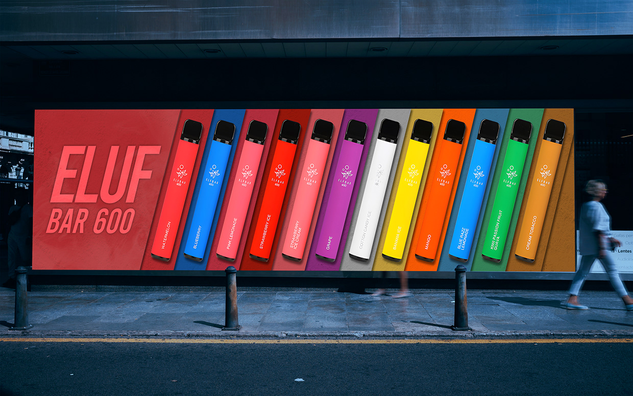 ELUX Bar 600 — Commercial Product Launch & OOH Campaign Image 1