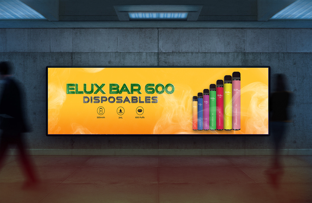 ELUX Bar 600 — Commercial Product Launch & OOH Campaign Image 3