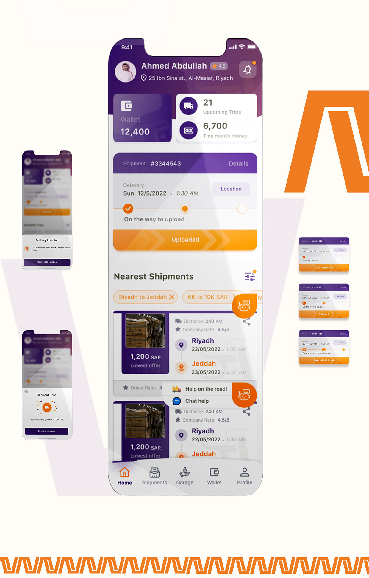Camel Gate | Logistics App | UI/UX Image 2