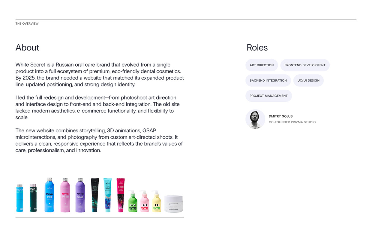 White Secret Website Image 0