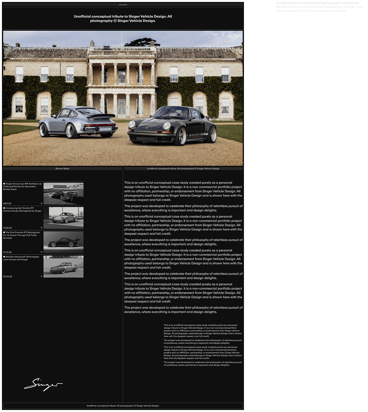 Bespoke Luxury Porsche Website Image 29