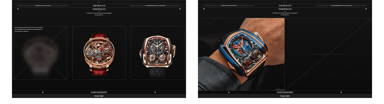 Web Design: Luxury Watches, Jacob & Co  Image 16