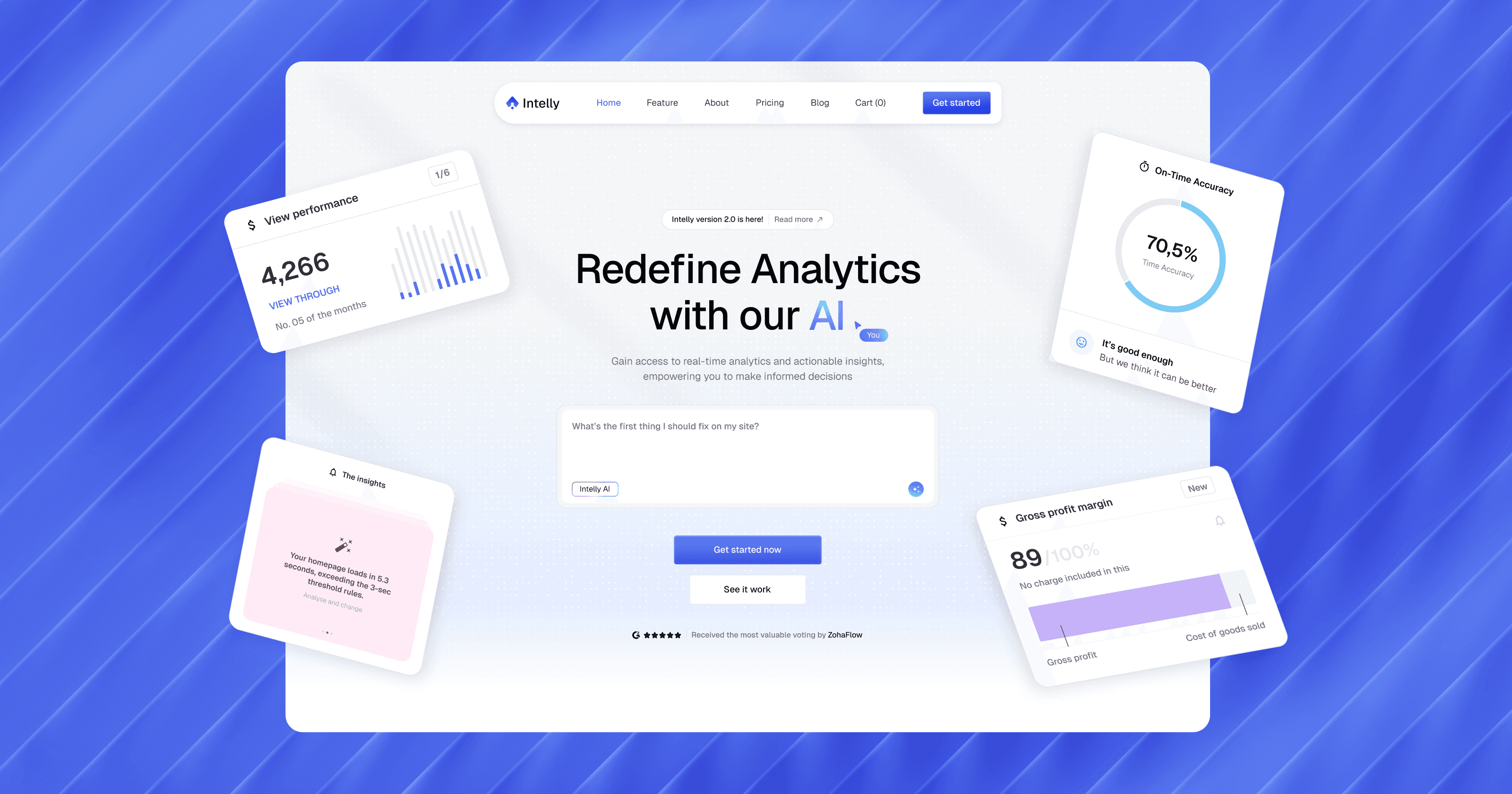 Intelly - AI SaaS Framer Template