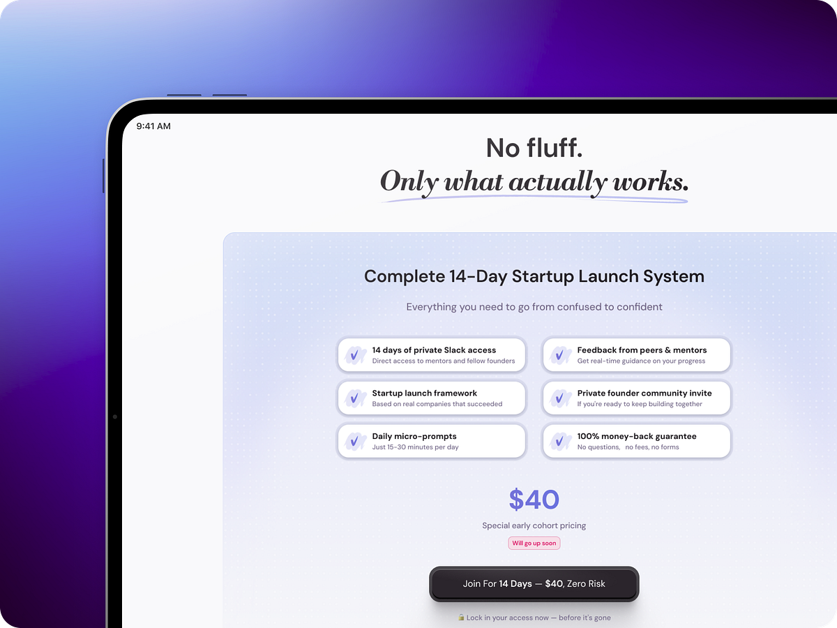 Zero to One Narrative Landing Image 1
