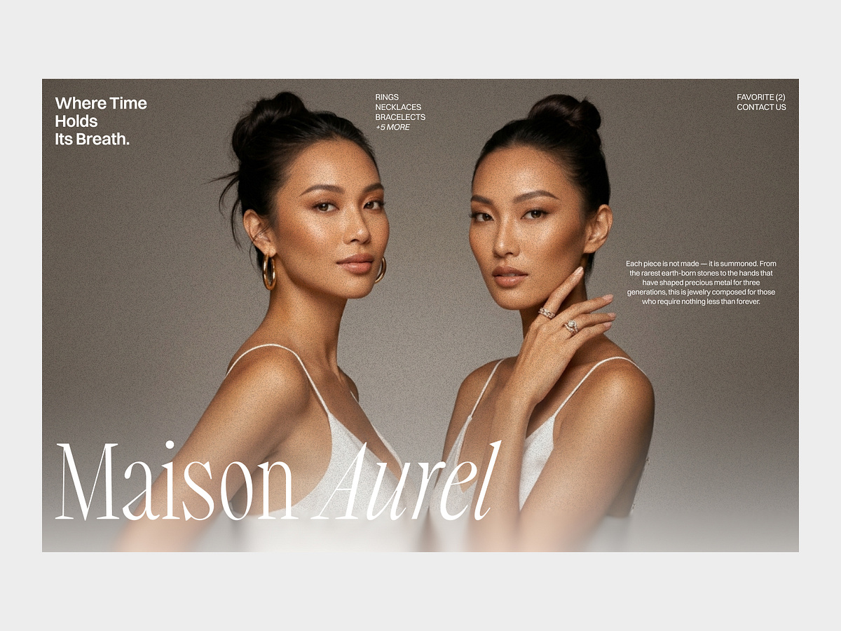 Maison Aurel - Luxury Jewelry Website Design