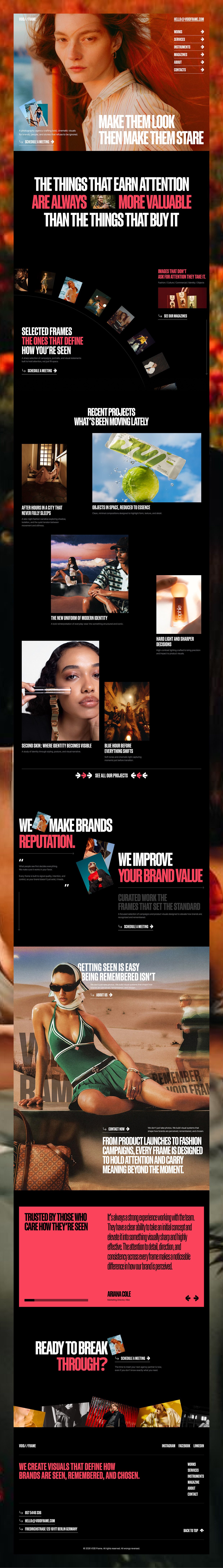 VOID FRAME - Photography Agency Website Image 5