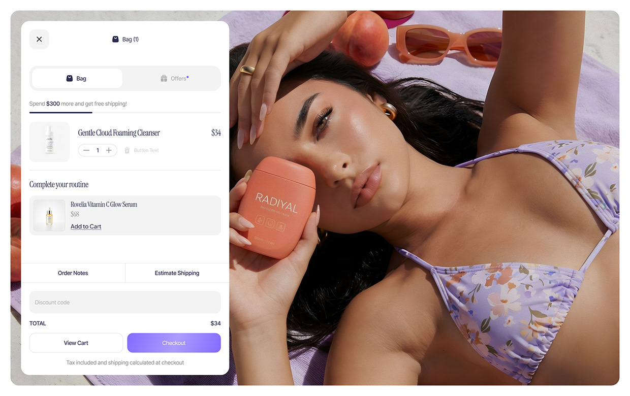 Rovelia - Skincare AI & E-Commerce Web Design Image 7