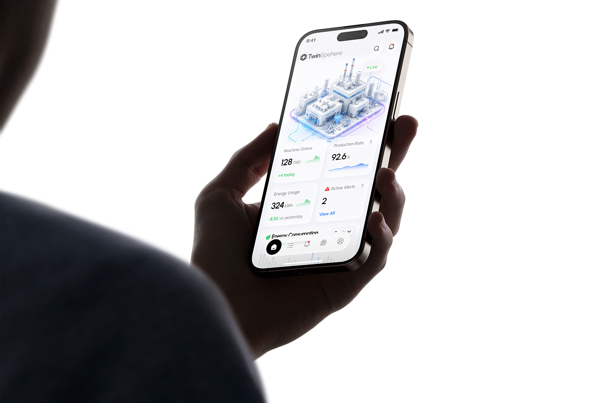 Factory Digital Twin Platform | Industrial IoT Monitoring Mobile Image 3