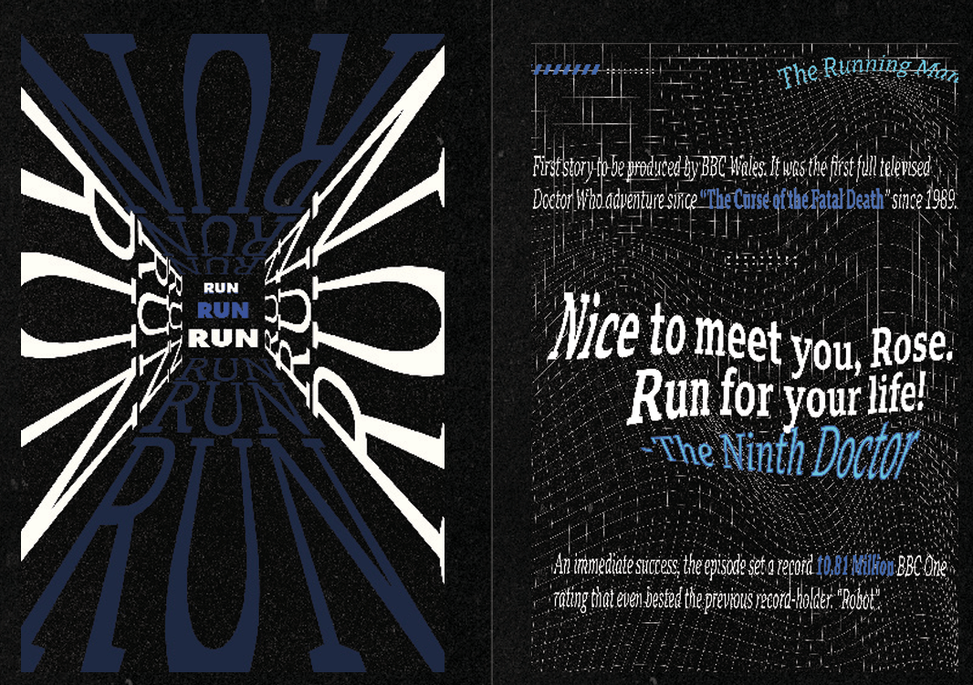 Doctor Who 2005 Return Expressive Typography Booklet Image 2