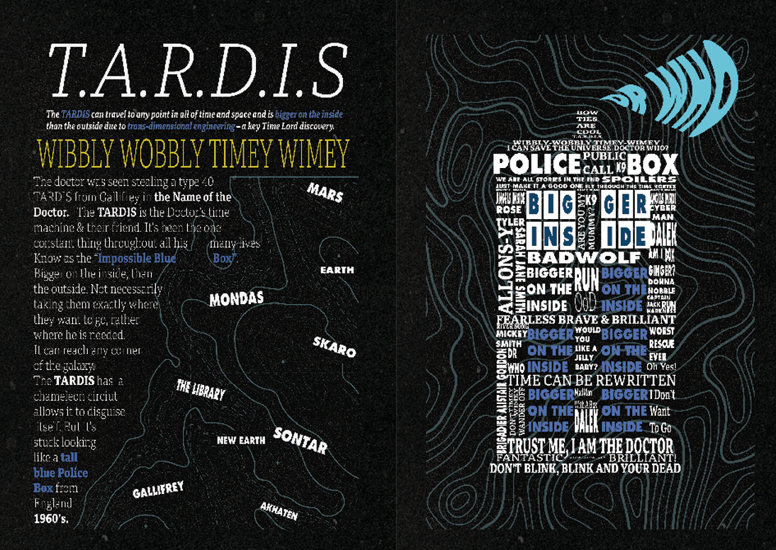 Doctor Who 2005 Return Expressive Typography Booklet Image 3