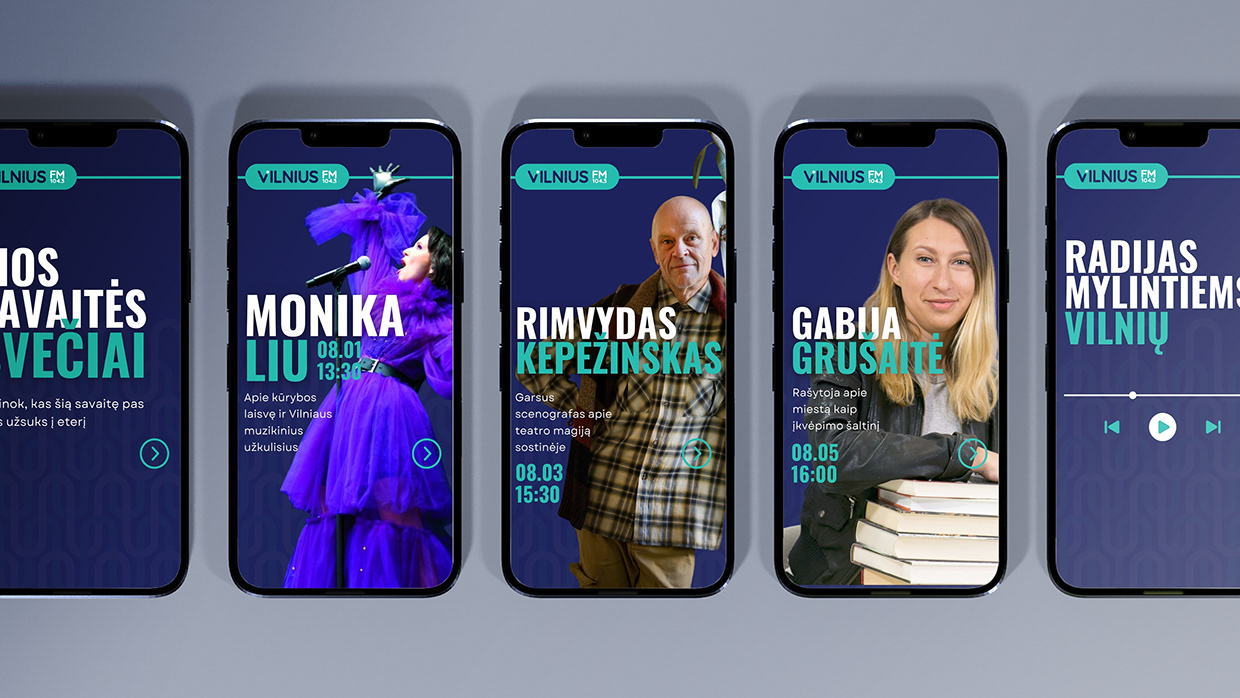 VILNIUS FM prekės ženklo identiteto kūrimas Image 1