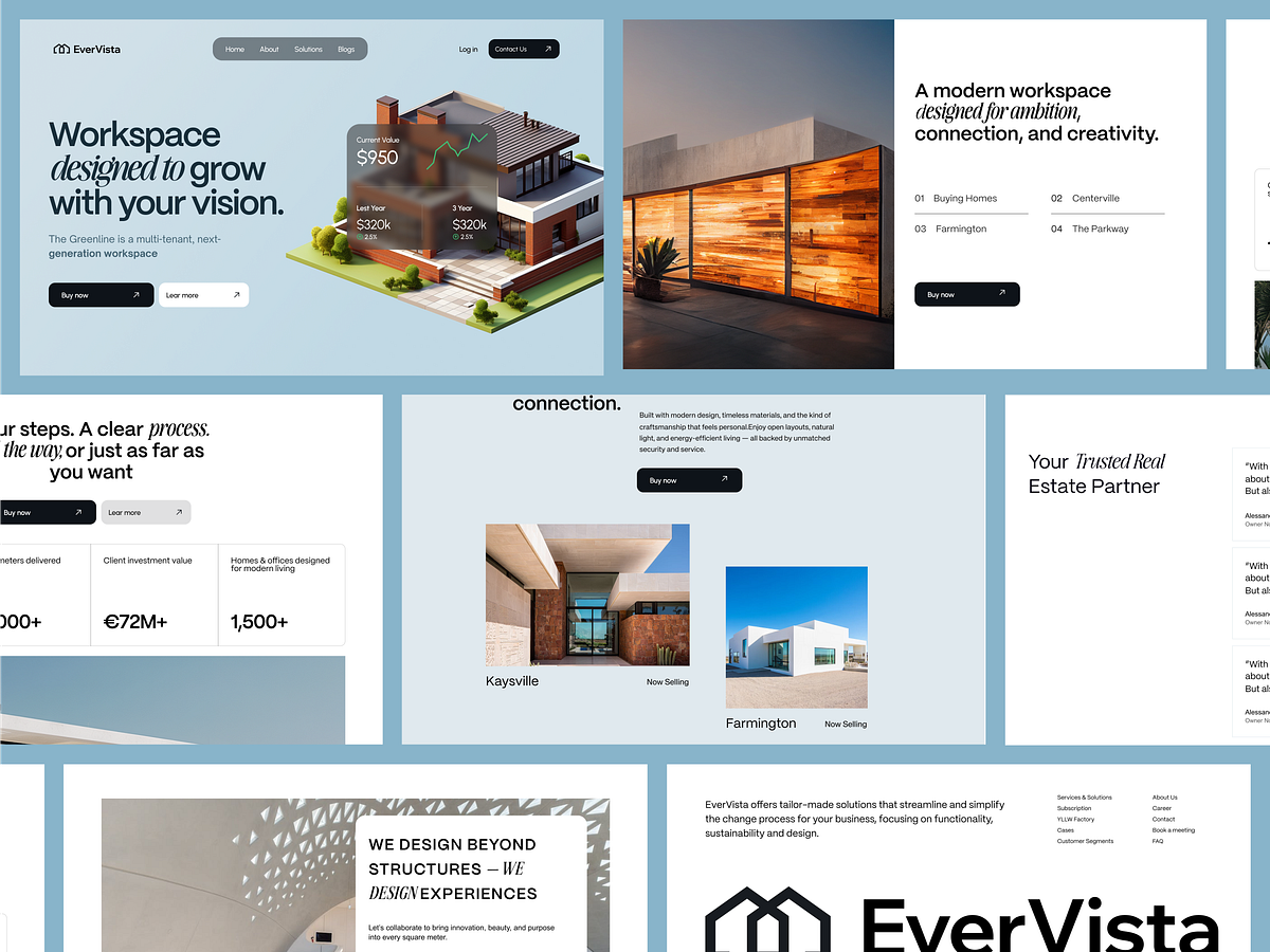 EverVista — Real Estate Investment Platform website design Image 1