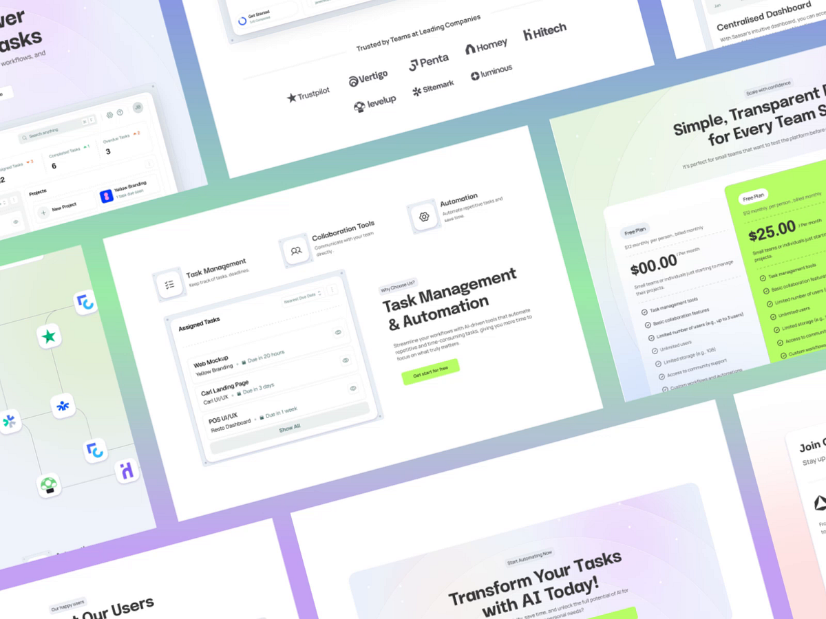 AI Task Management Platform - Landing Page design Image 3