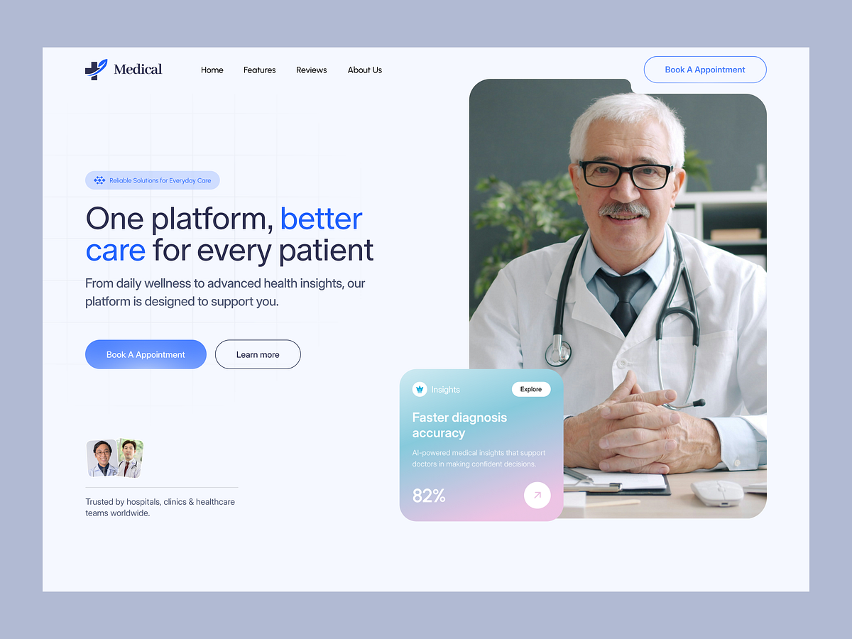 Medical Platform – Website design