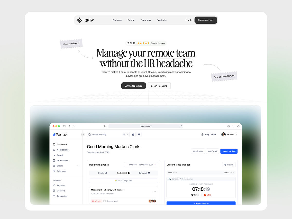 IQP - Remote HR & Team Management SaaS 🚀 Image 0