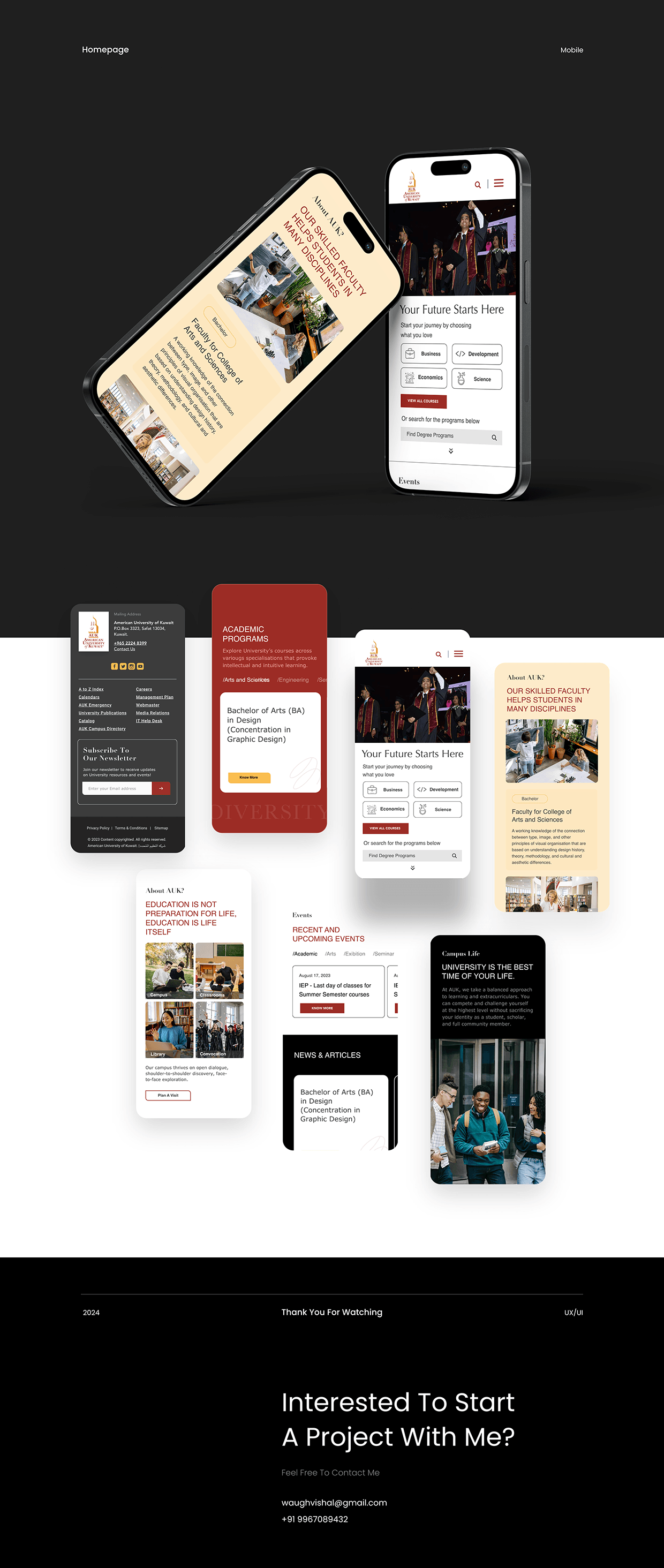 American University of Kuwait - Website Redesign, UI/UX Image 5