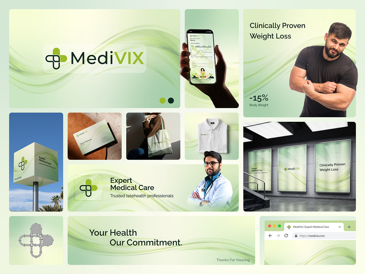 Healthcare, Medical, Telehealth, Minimalist Logo Design