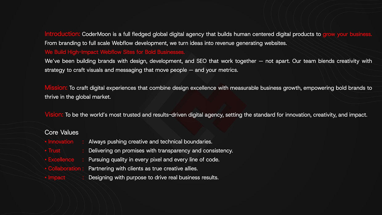 Codermoon- Brand Identity & Company Profile Deck Design Image 1