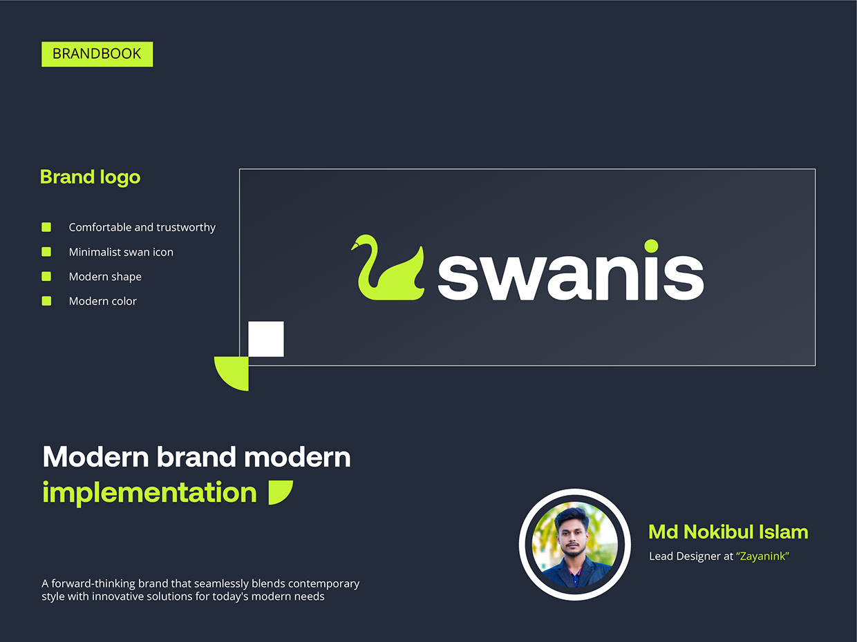 Swanis fashion logo Branding Image 0