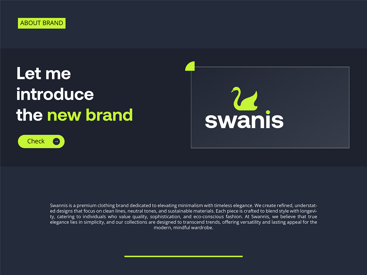 Swanis fashion logo Branding Image 2