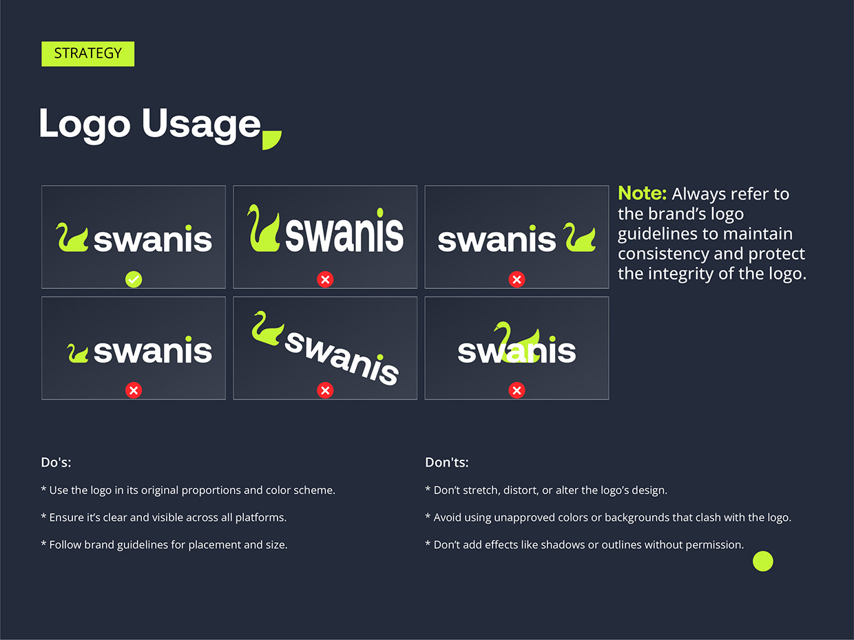 Swanis fashion logo Branding Image 10