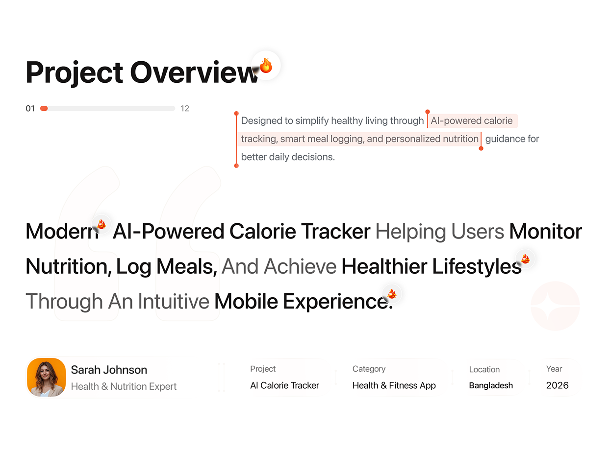 AI Food Calorie Tracker App UI/UX - Nutrition & Fitness Image 0