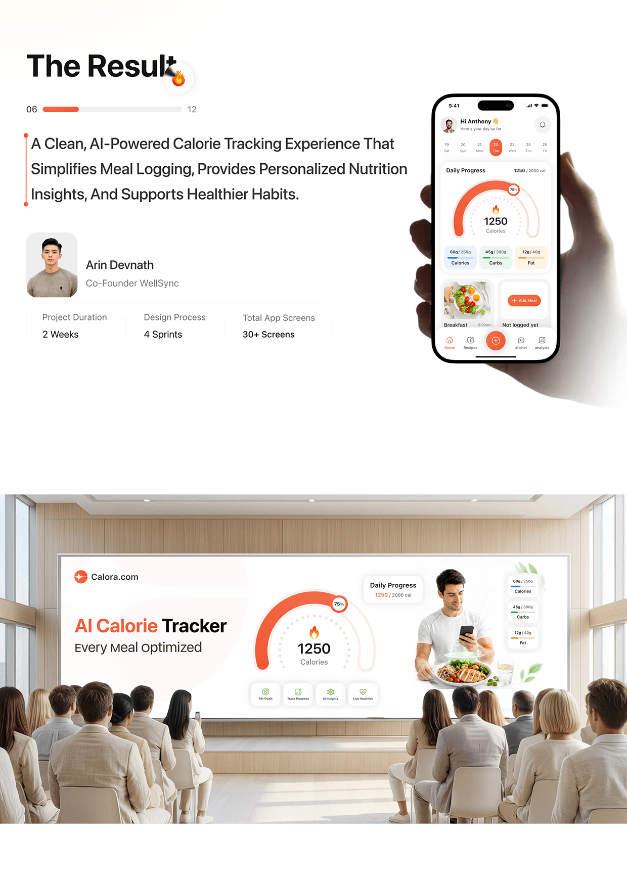 AI Food Calorie Tracker App UI/UX - Nutrition & Fitness Image 5