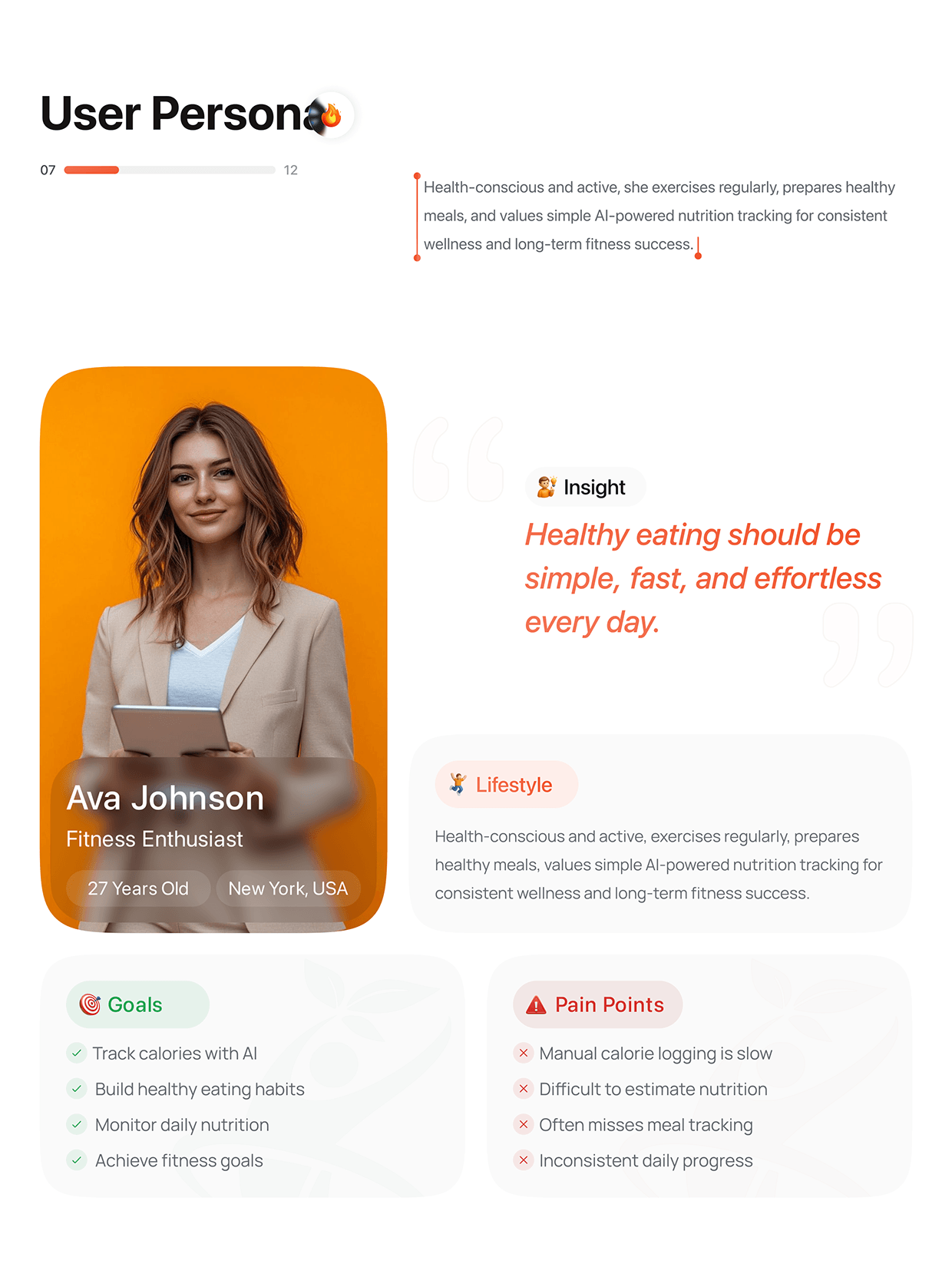 AI Food Calorie Tracker App UI/UX - Nutrition & Fitness Image 6